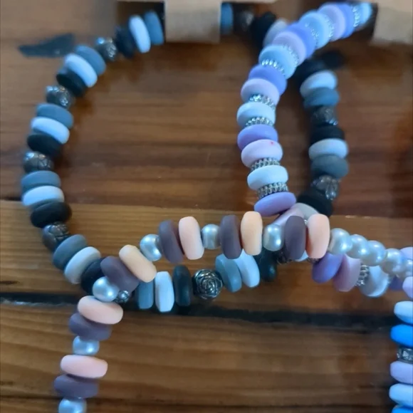 Handmade Colorful Beaded Bracelet Set - Picture 4 of 5